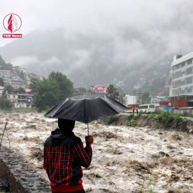 Heavy rainfall in Himalayan