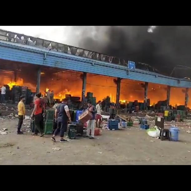 Azadpur Mandi Fire, Delhi Wholesale Market, Fire Incident, No Casualties Reported