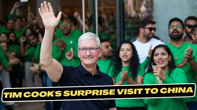 Tim Cook's Surprise Visit to China Amid iPhone 15 Sales Slump