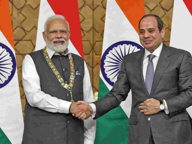 Leaders Modi and El-Sisi Confer on West Asia Situation and Cooperation
