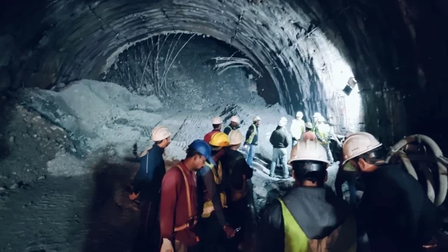 Uttarkashi Tunnel Collapse: Workers' Protest Erupts Amidst Ongoing Rescue Efforts