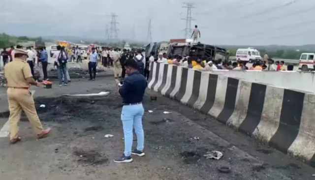 Bus Mishap in Pratapgarh, Rajasthan Leaves 33 Injured Due to Tyre Burst