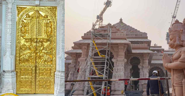 Ayodhya's Ram Temple: Inaugural Golden Door Installed, 42 of 46 Doors to Glisten in Gold