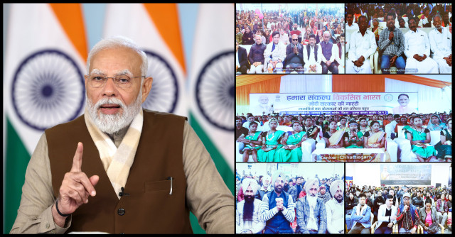 PM Modi will meet with beneficiaries of the 'Viksit Bharat Sankalp Yatra' via video conferencing today