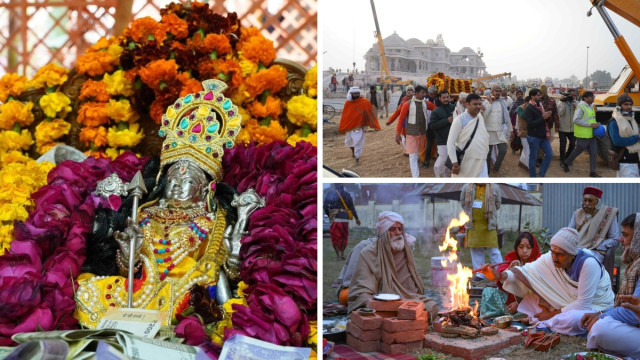 Ayodhya's Ram Temple: Ram Lalla's Idol Reverently Placed in Sanctum in Pran Pratishtha Ritual