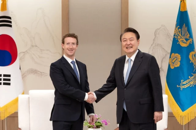 Tech Collaboration Unveiled: Zuckerberg, S. Korean President Delve into AI Partnership