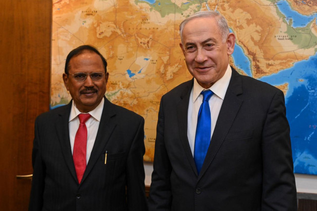 Ajit Doval, India's NSA, engages in talks with Israeli PM Netanyahu regarding Gaza conflict and aid