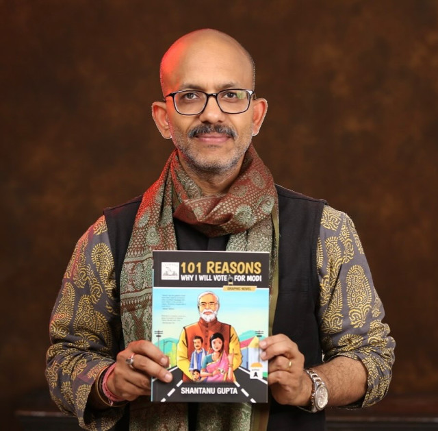 Discover the release of Shantanu Gupta's '101 Reasons, Why I Will Vote For Modi' graphic novel