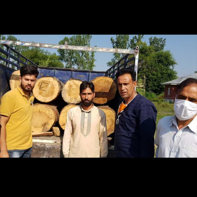 Udhampur illegal timber, Jammu and Kashmir forest seizure, Two arrested officials, Chenani timber operation