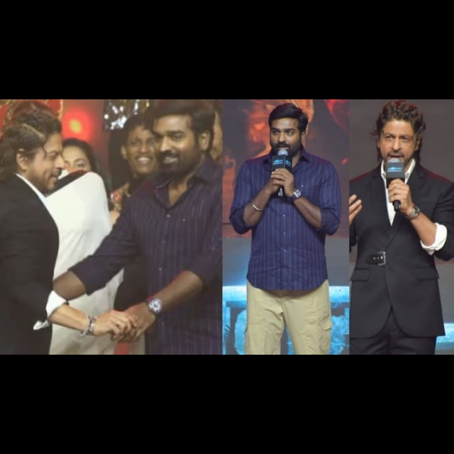 SRK and Vijay Sethupati's Shines Bright at 'Jawan' Success Celebration