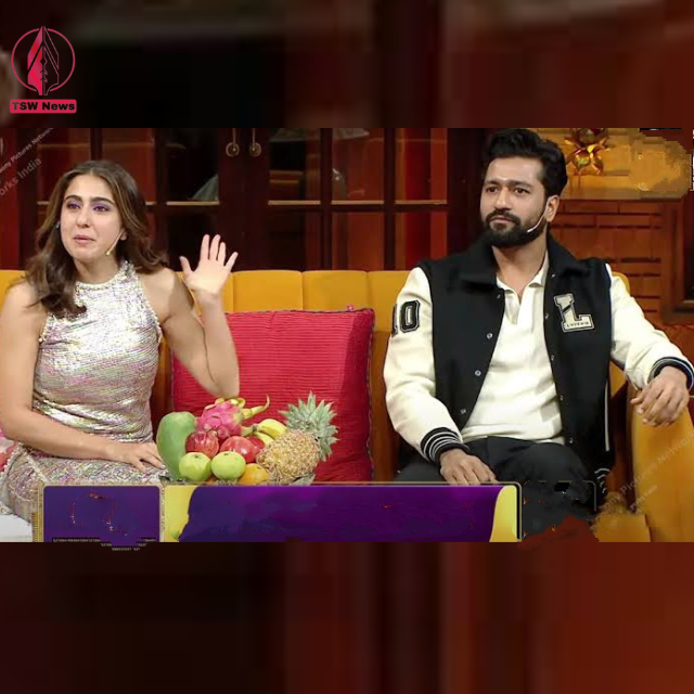 Sara Ali Khan and Vicky Kaushal made a lively appearance on The Kapil Sharma Show, where they enthusiastically promoted their upcoming film, Zara Hatke Zara Bachke. The atmosphere turned playful as the conversation took a turn towards family anecdotes, 