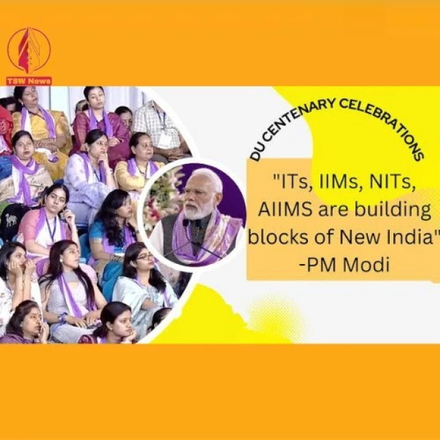 PM Modi unveils DU's transformation: 3 colleges to 90+ campuses. Remarkable advancements, global recognition, and female enrollment surge shape the future of education in India.