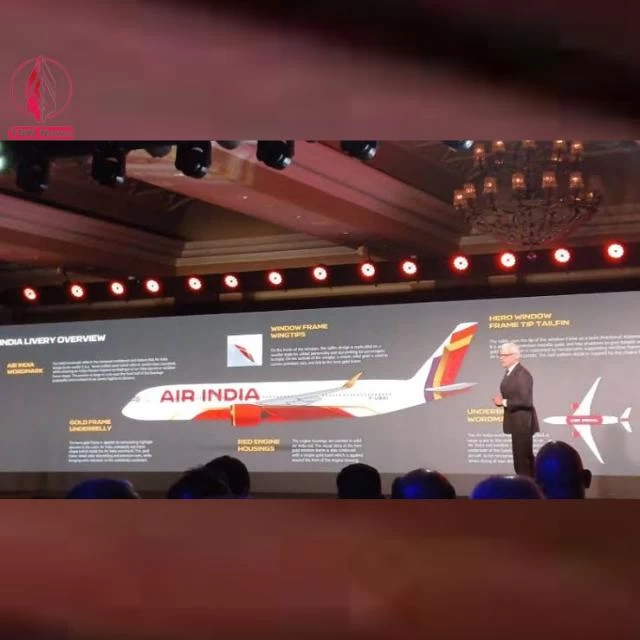 On Thursday, the new logo of Air India was unveiled.