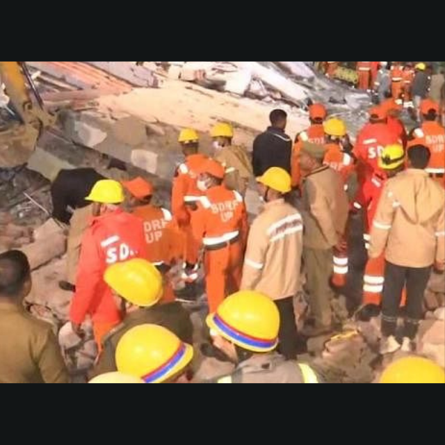  Wall Collapse at Construction Site in Lucknow Injures Several; Rescue Operation Underway