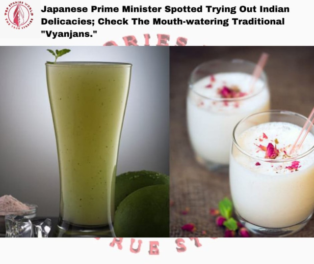 Japanese Prime Minister Spotted Trying Out Indian Delicacies