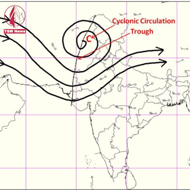 The IMD attributed the heavy rainfall to a Western Disturbance, causing cyclonic circulation over Haryana and neighboring regions in the lower to upper tropospheric levels. 