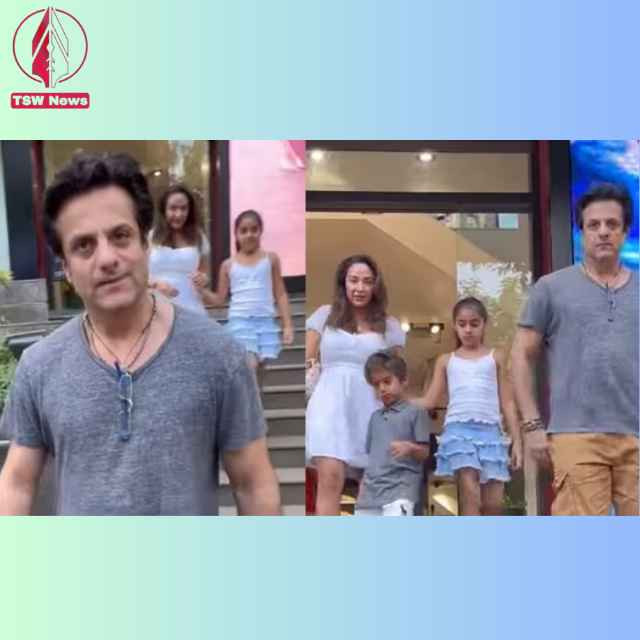 Fardeen and Natasha with kids at store