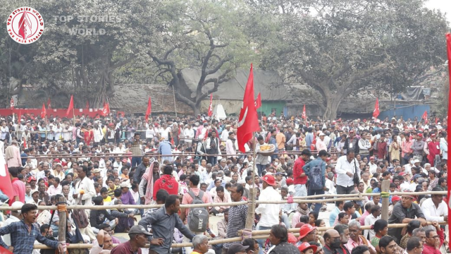 Farmers and Workers Join Hands in Delhi in Protest