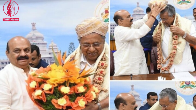 IN PICS: Karnataka CM Basavaraj Bommai Felicitates His Kerala Counterpart Pinarayi Vijayan