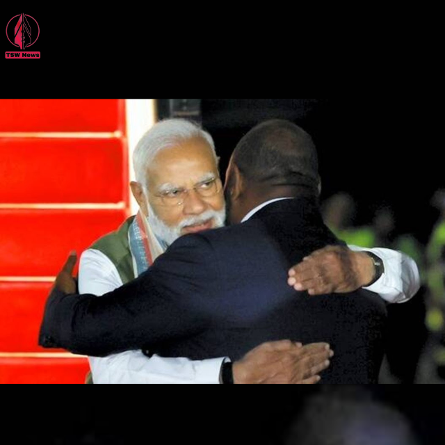 According to Patra, the image of the Prime Minister of Papua New Guinea paying his respects by touching the feet of Prime Minister Modi vividly represents India's progress and influence,
