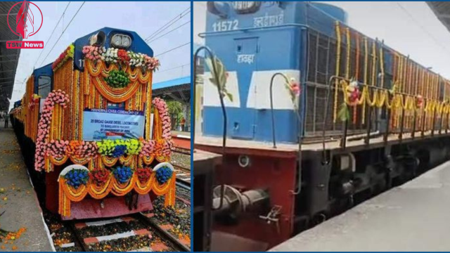 A gift of 20 locomotives arrived from India