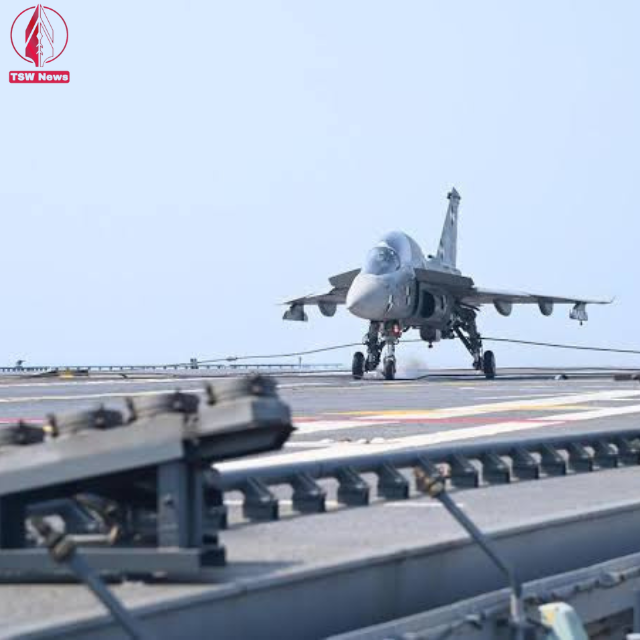 In a significant moment for the Navy, the carrier witnessed its inaugural nocturnal landing of the MiG-29K, marking a remarkable milestone.