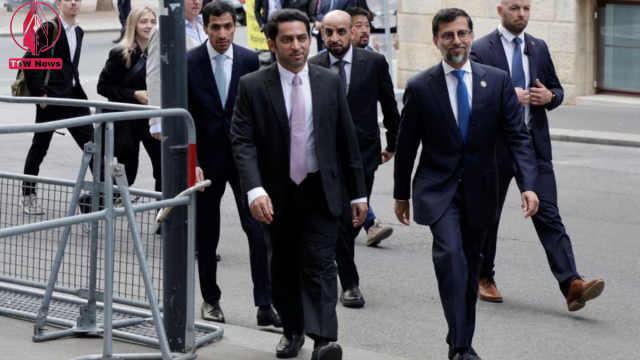UAE's Oil Minister Suhail Mohamed Al Mazrouei arrives at the OPEC headquarters for a meeting in Vienna, Austria, June 4, 2023