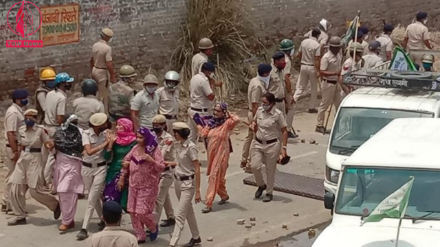 Violent clashes between farmers, police in Hisar