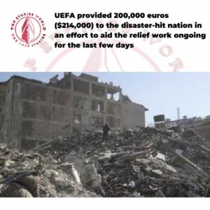 UEFA Allocates Aid Funds to Turkey