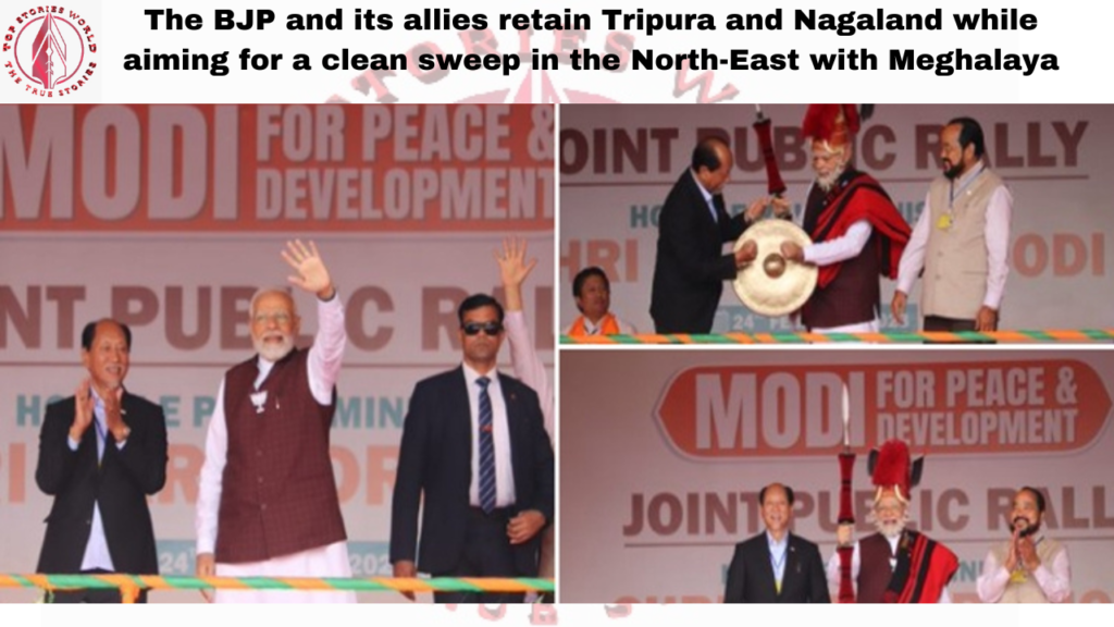 The BJP and its allies retain Tripura and Nagaland